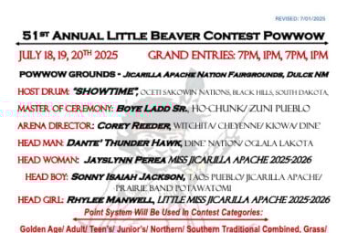 51st Annual  Little Beaver Contest Pow Wow 2025